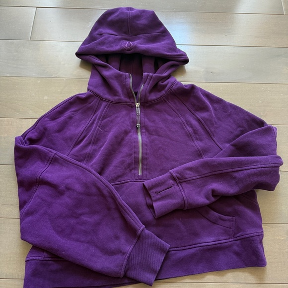 lululemon athletica Tops - lululemon athletica Deep Purple Scuba Hoodie